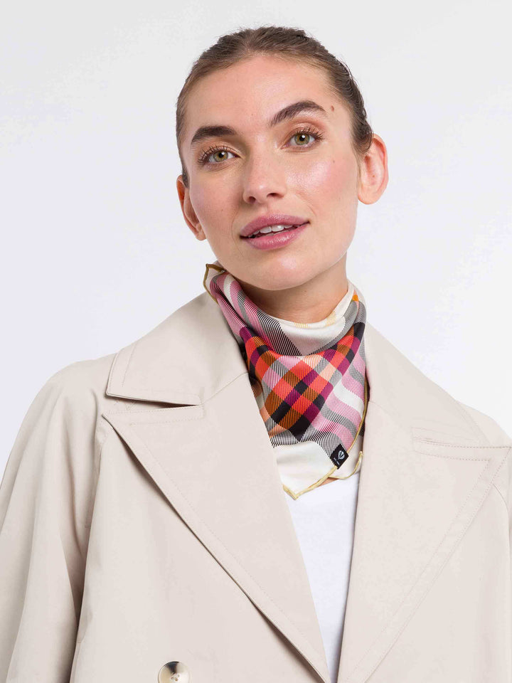Nickituch mit FRAAS Plaid Karo aus reiner Seide