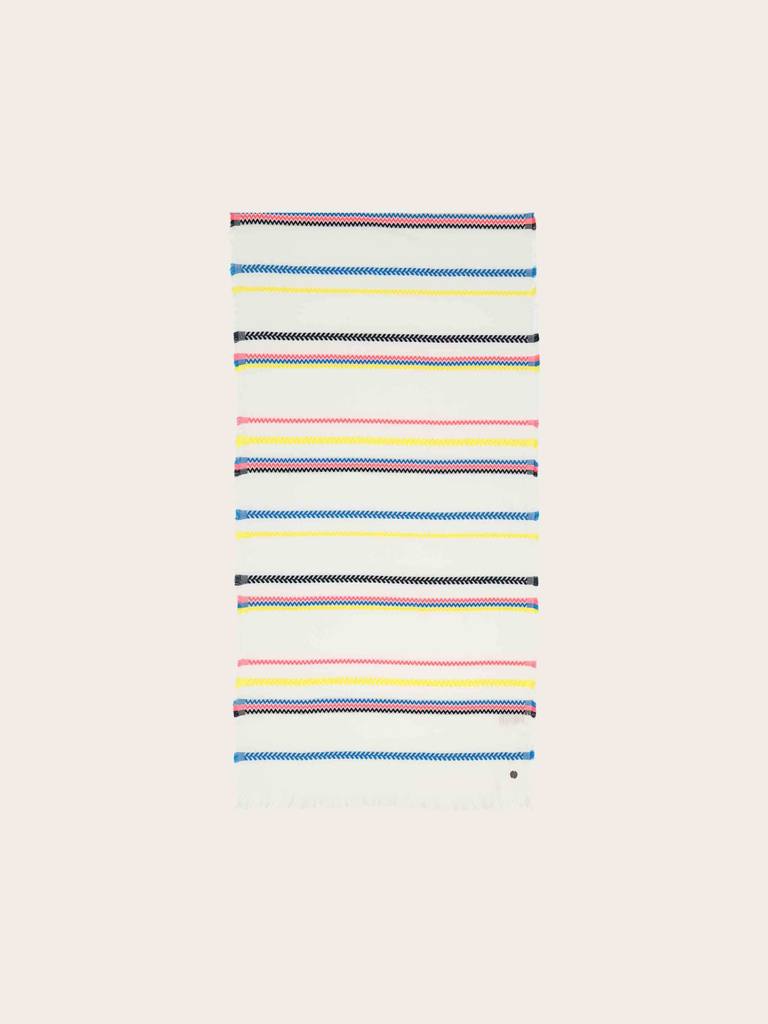 Gestreifter Schal in Baumwollmischung