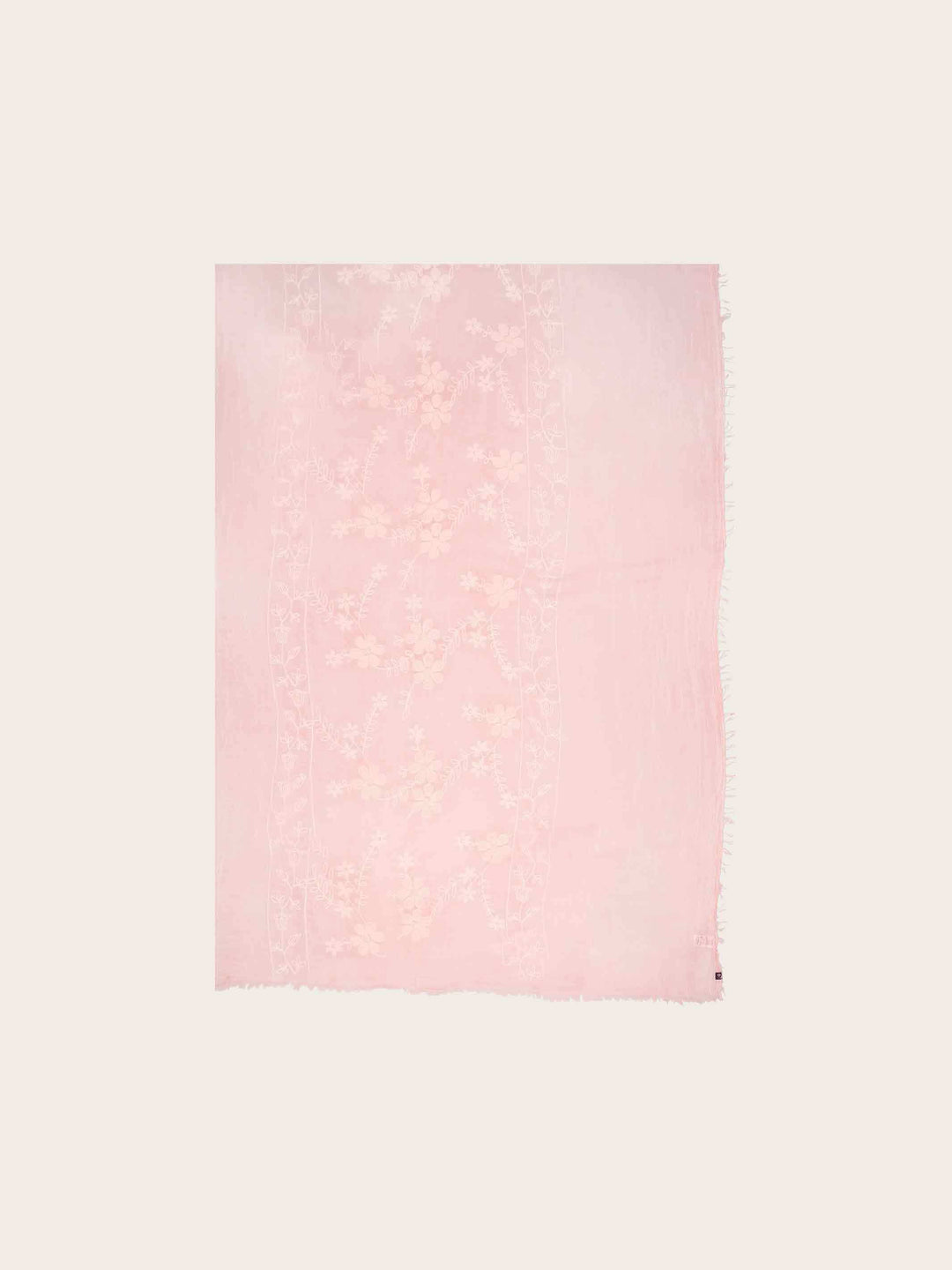 Stola mit Blumen-Stickerei