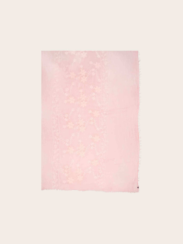 Stola mit Blumen-Stickerei