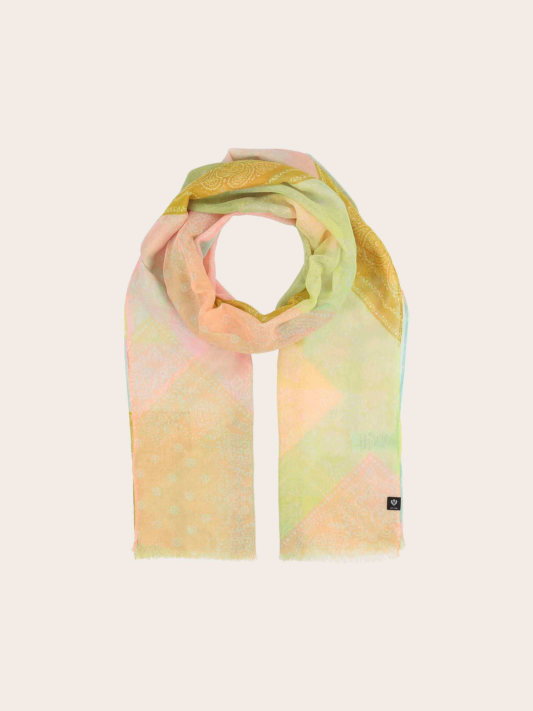 Sustainability Collection - Stola mit Paisley-Design und geometrischem Muster