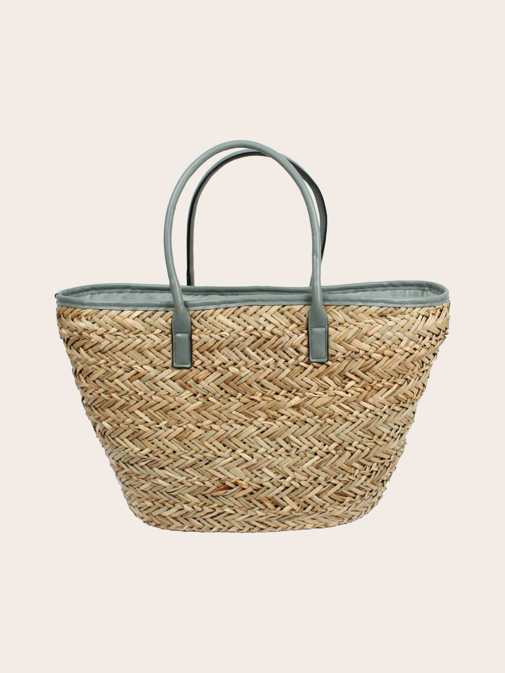 Stylische Loevenich Tasche aus Seegras mit Magnet-Verschluss