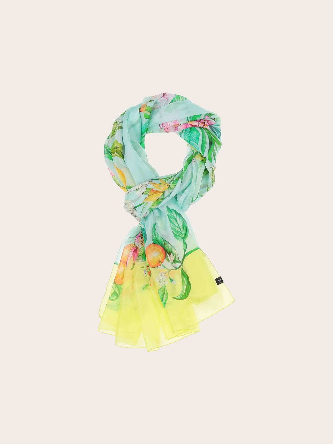 XL Seiden-Stola mit Dschungel Design