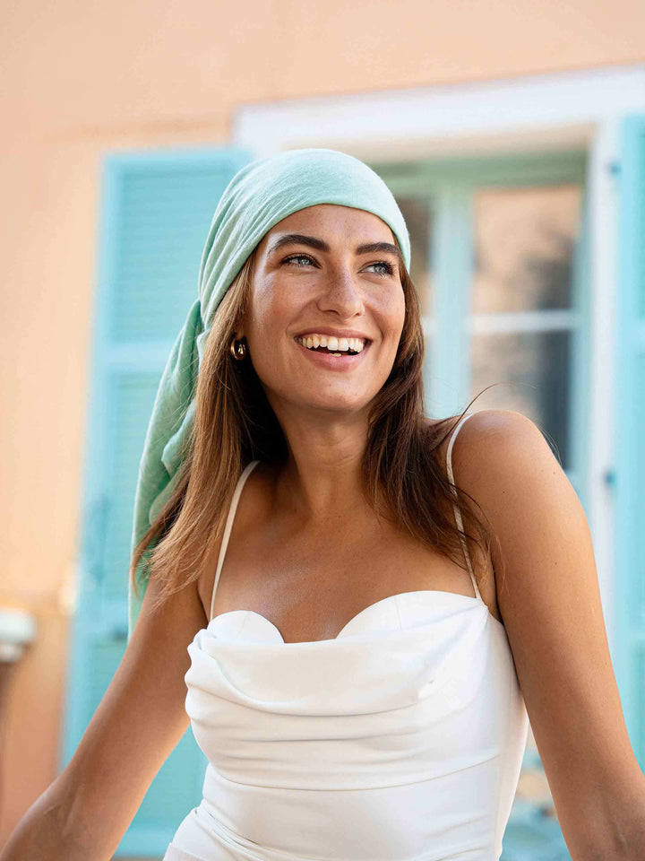 Einfarbige Stola in Viskosemischung