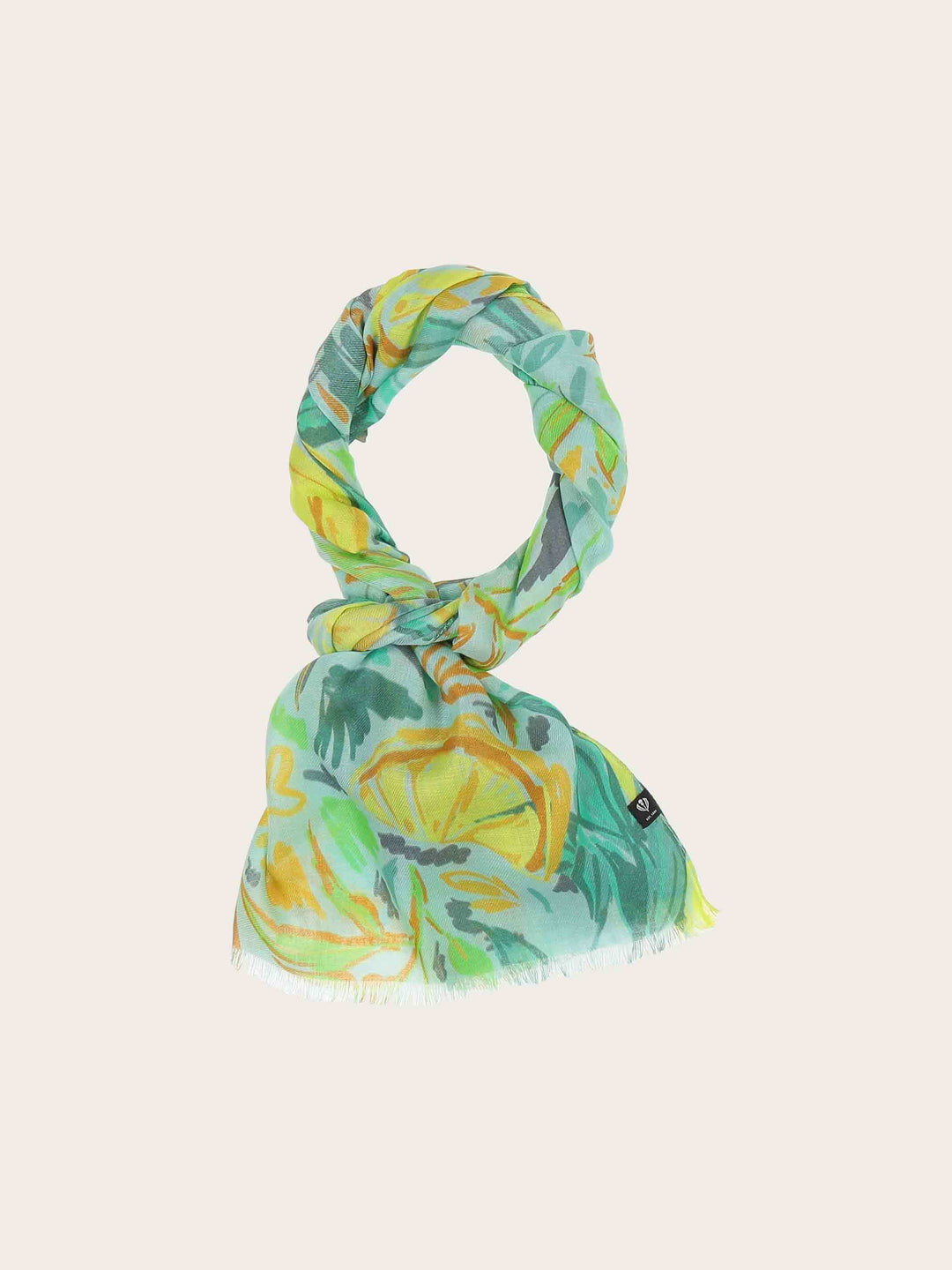 Sustainability Collection - Schal mit tropischem Pflanzen-Design aus Viskose