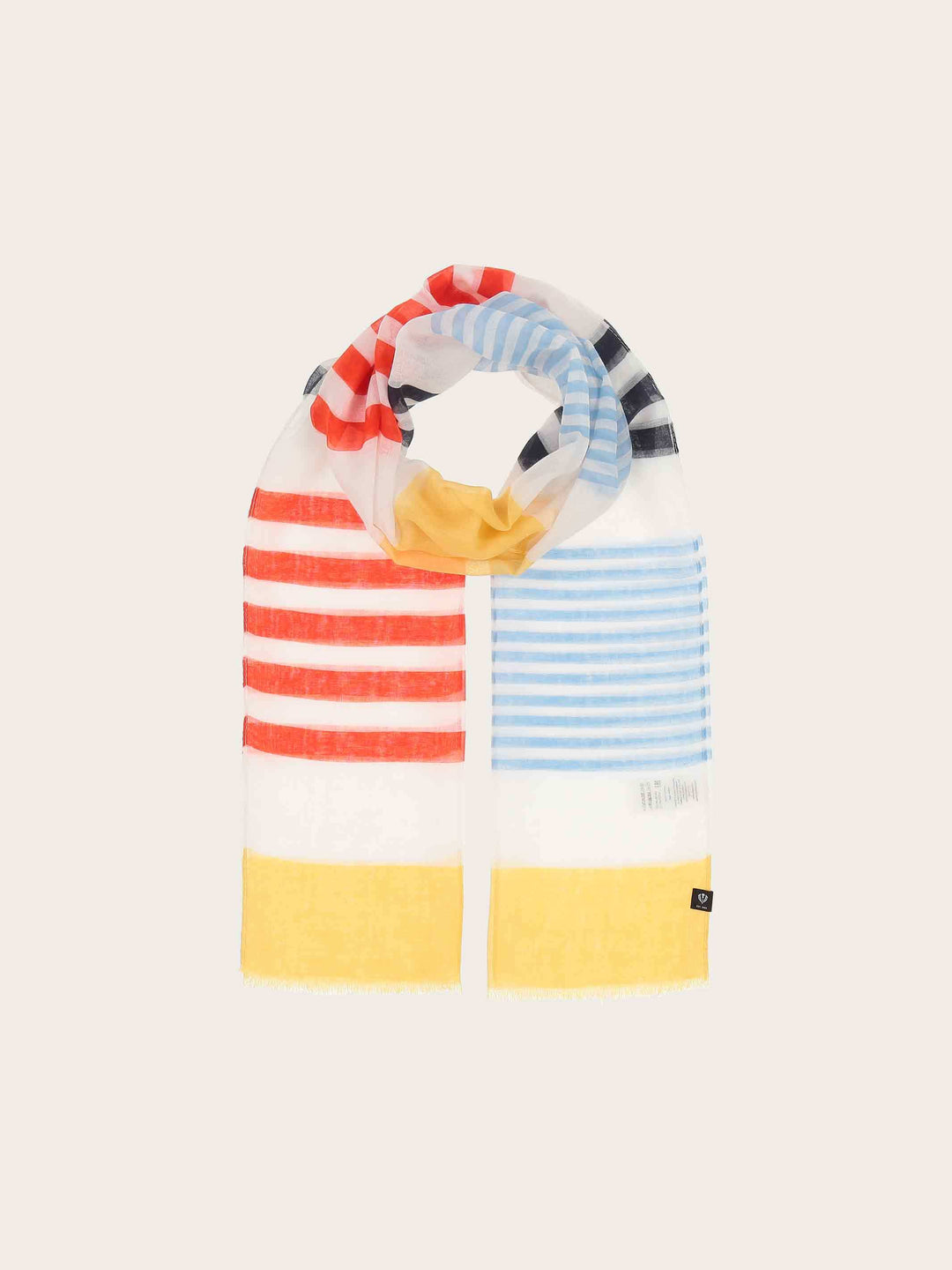 Sustainability Collection - Schal im bunten Streifen-Design