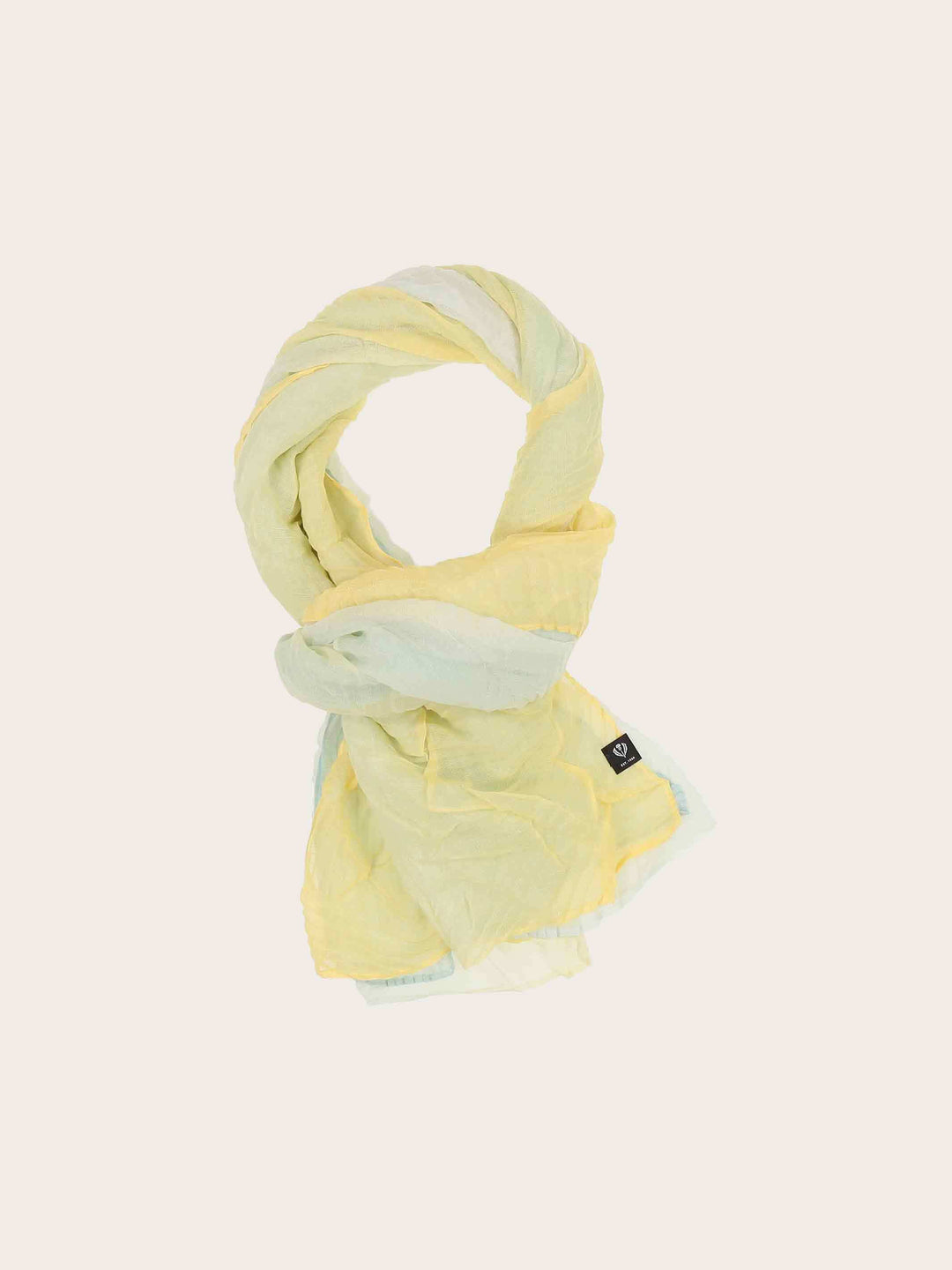 Plissee-Schal mit Farbverlauf