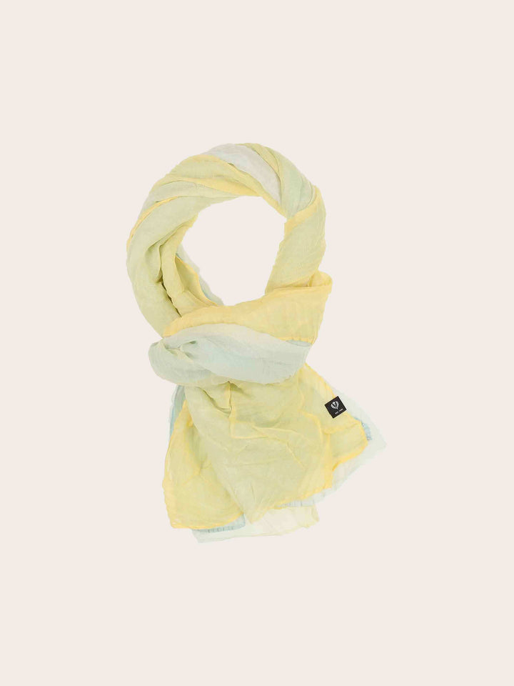 Plissee-Schal mit Farbverlauf