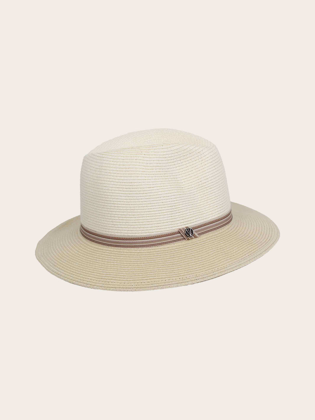 Loevenich Fedora aus Papier mit andersfarbiger Krempe