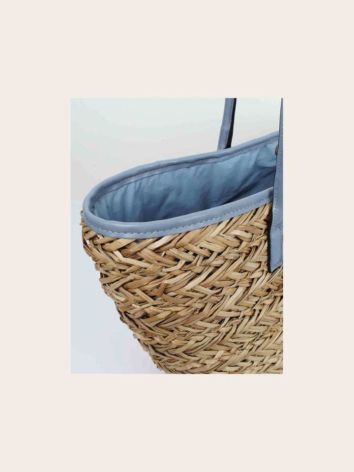 Stylische Loevenich Tasche aus Seegras mit Magnet-Verschluss
