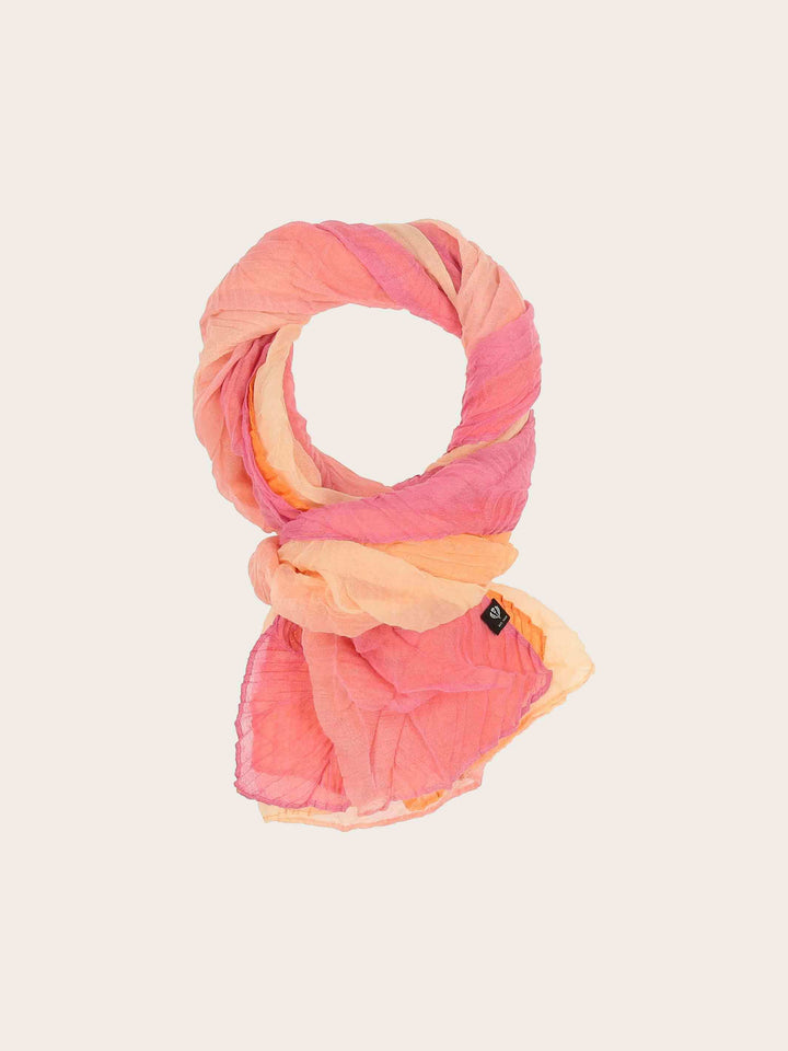 Plissee-Schal mit Farbverlauf