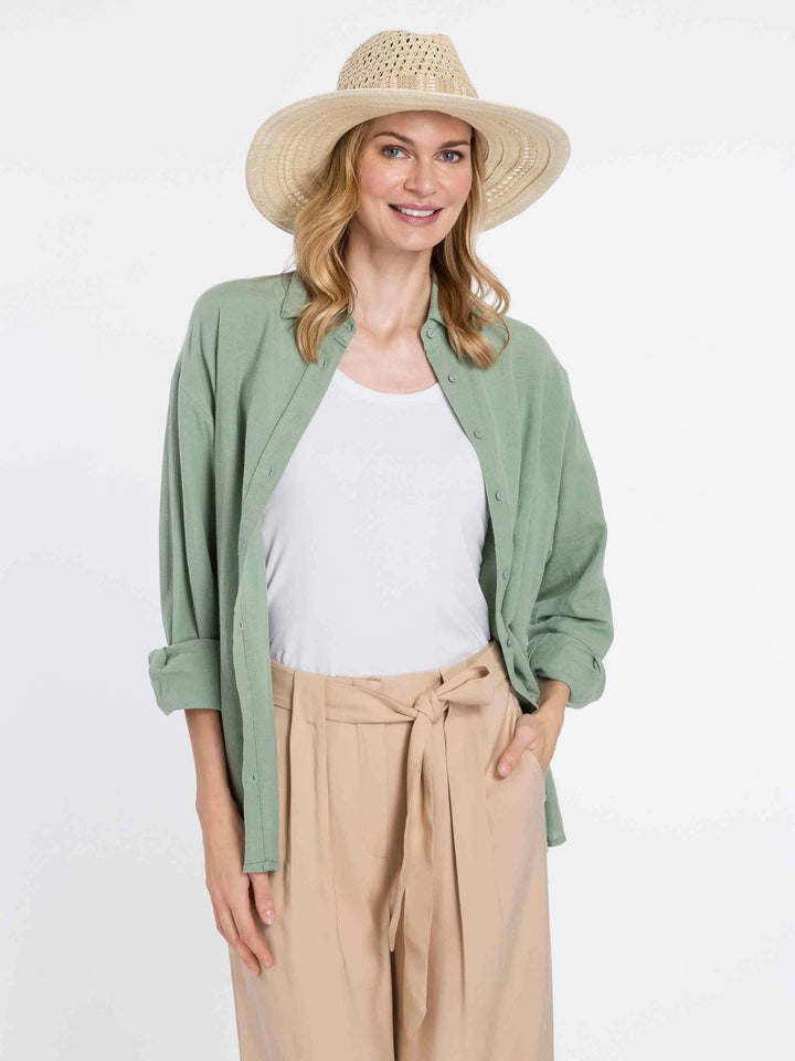 Loevenich Fedora mit Hutband aus Stroh