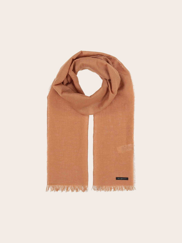 Einfarbige bugatti Stola in Leinenmischung