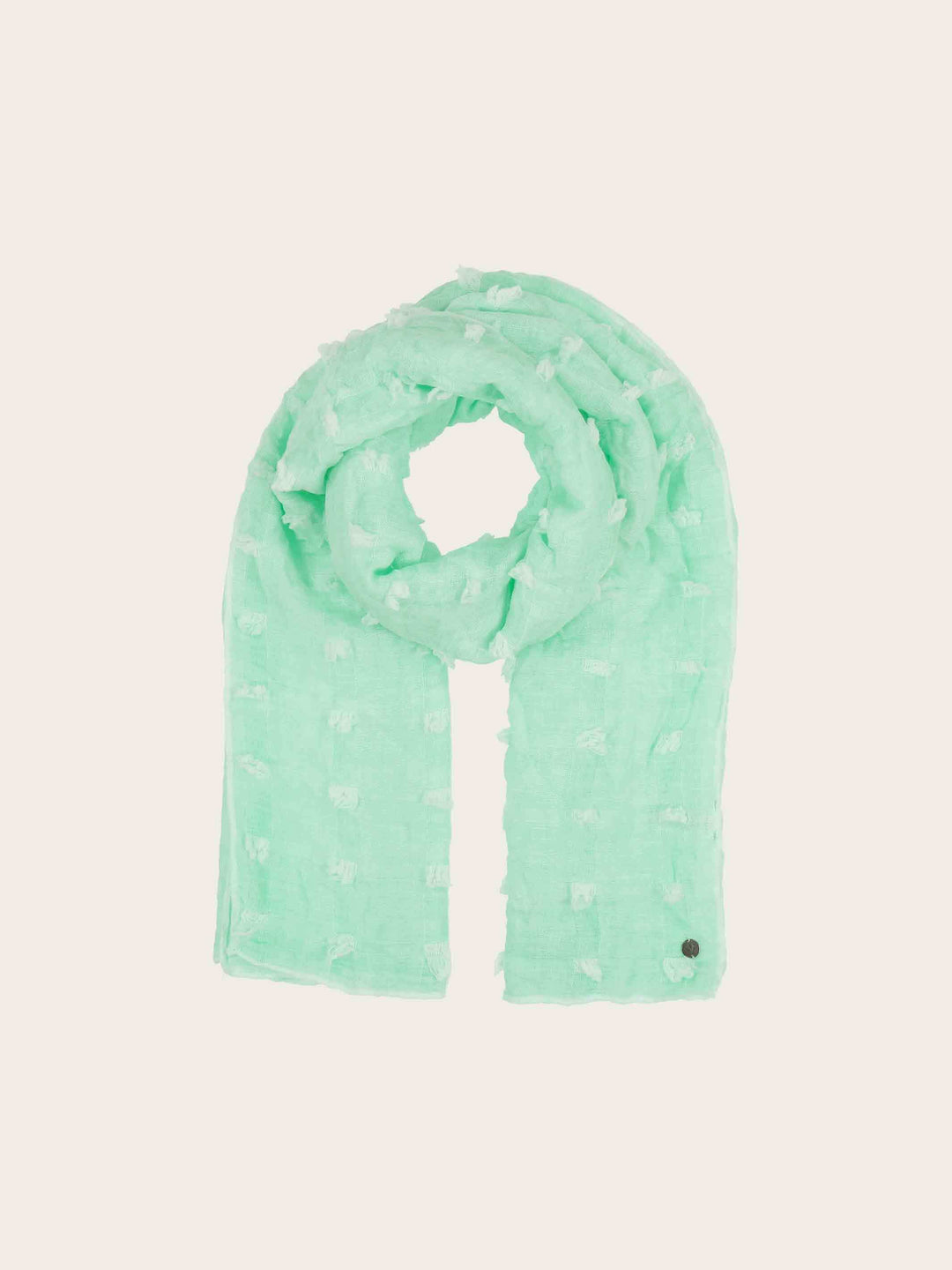 Fil Coupé Stola mit Quadraten