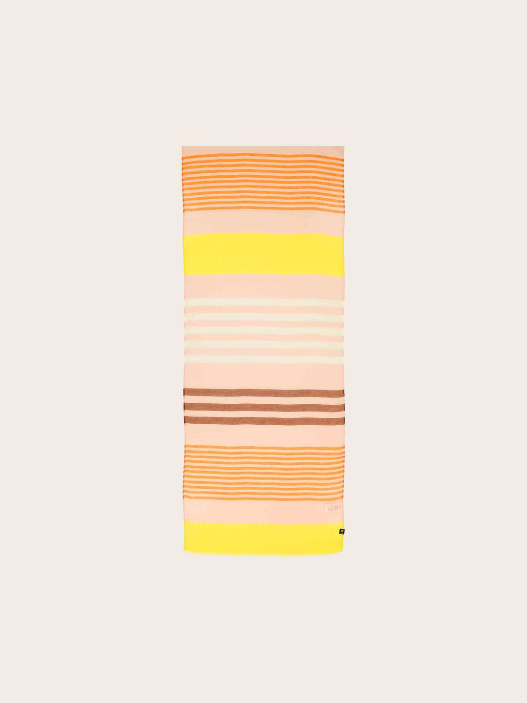 Sustainability Collection - Schal im bunten Streifen-Design