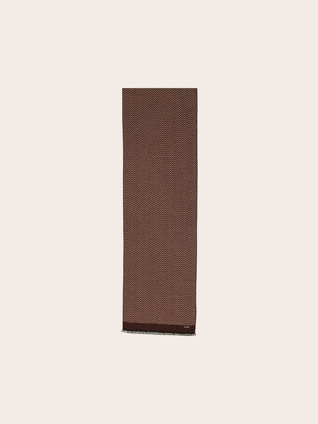 bugatti Schal mit geometrischem Design und farblich abgesetzem Rand