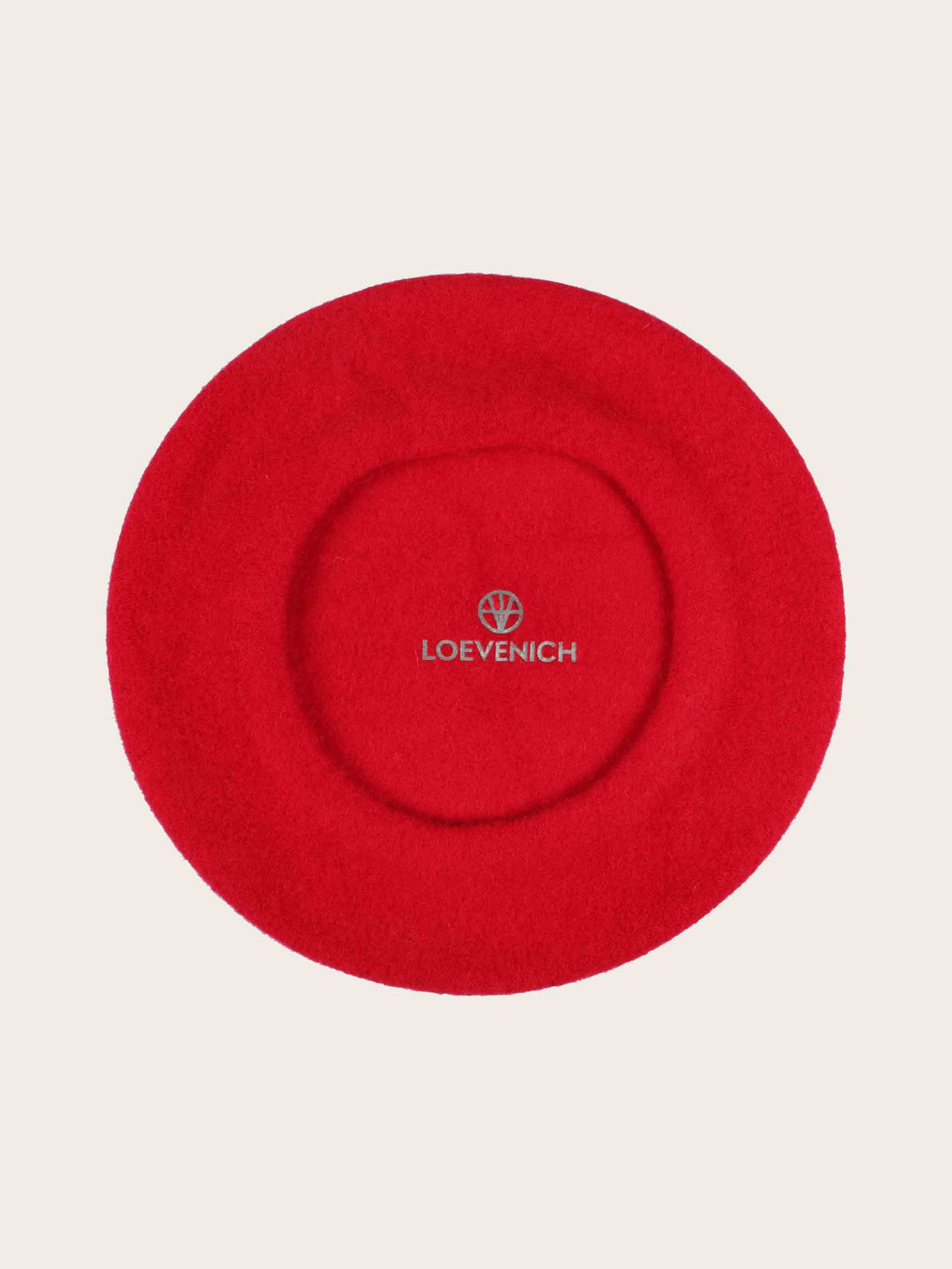 Klassische Loevenich Baskenmütze aus reiner Wolle