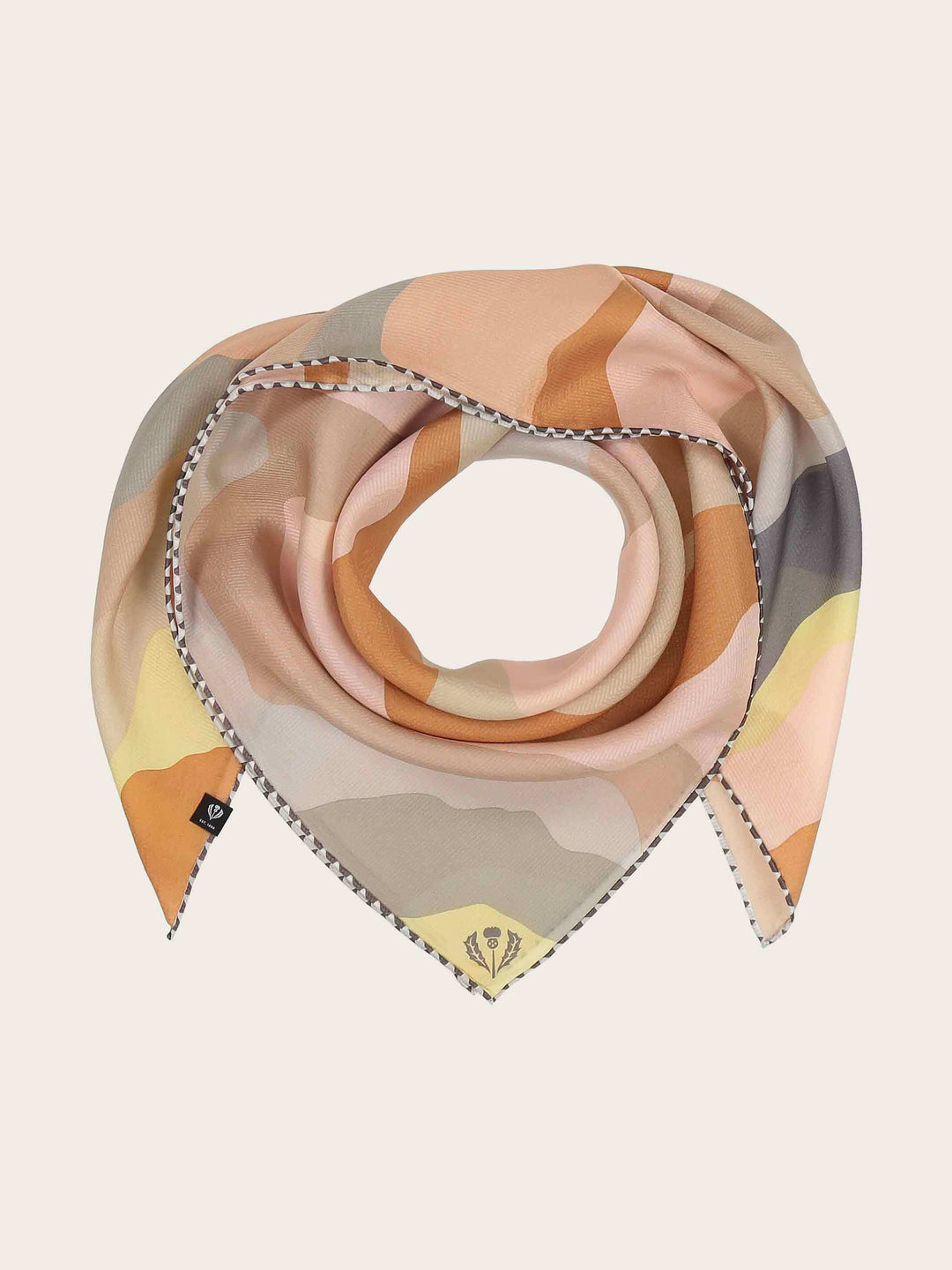 Seidenkrepp-Tuch im Wellen-Design