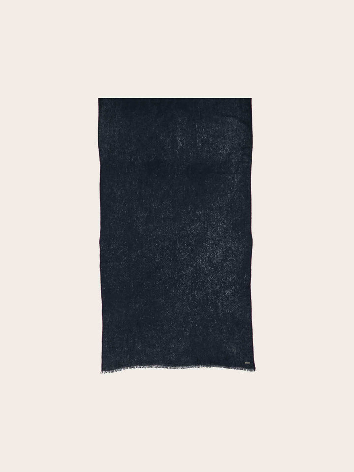 Hochwertiger einfarbiger bugatti Schal mit farbiger Applikation