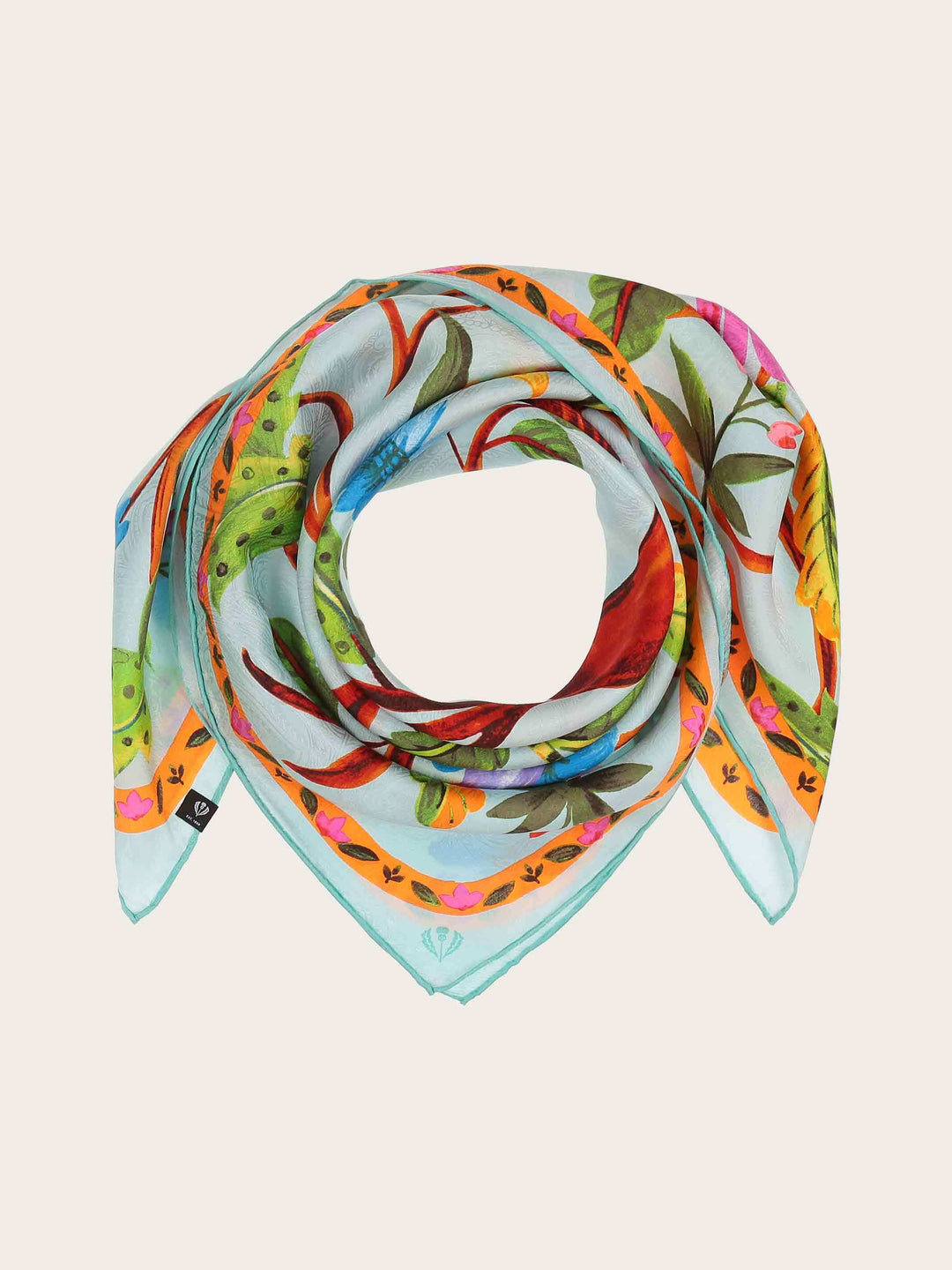 Seidentuch mit Lebensbaum-Print