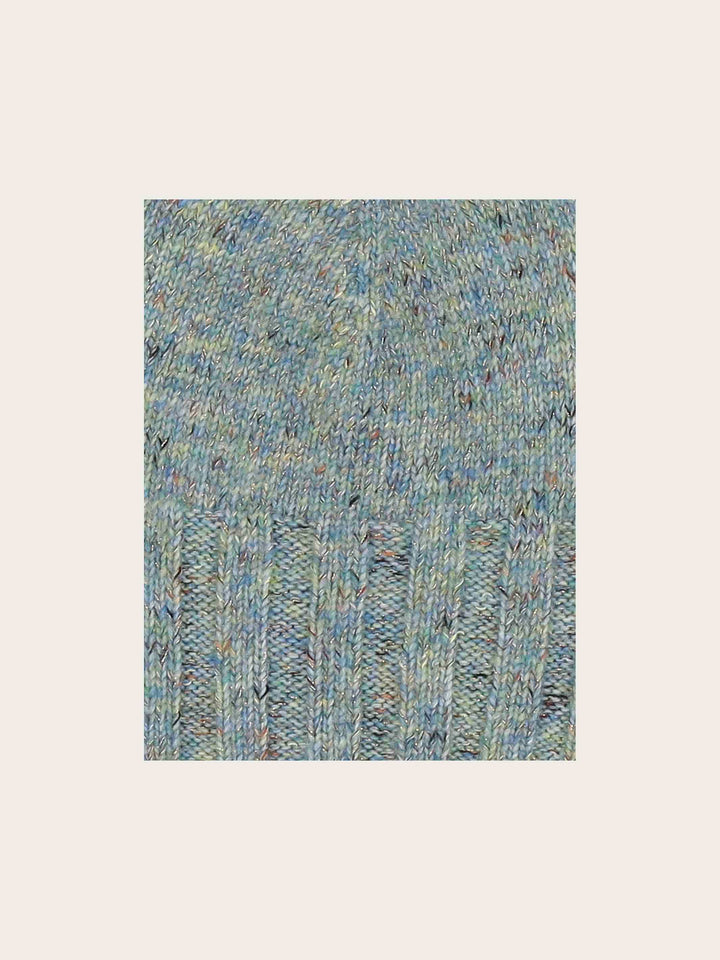 Melierte Strickmütze mit Glitzer