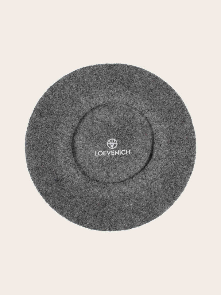 Klassische Loevenich Baskenmütze aus reiner Wolle