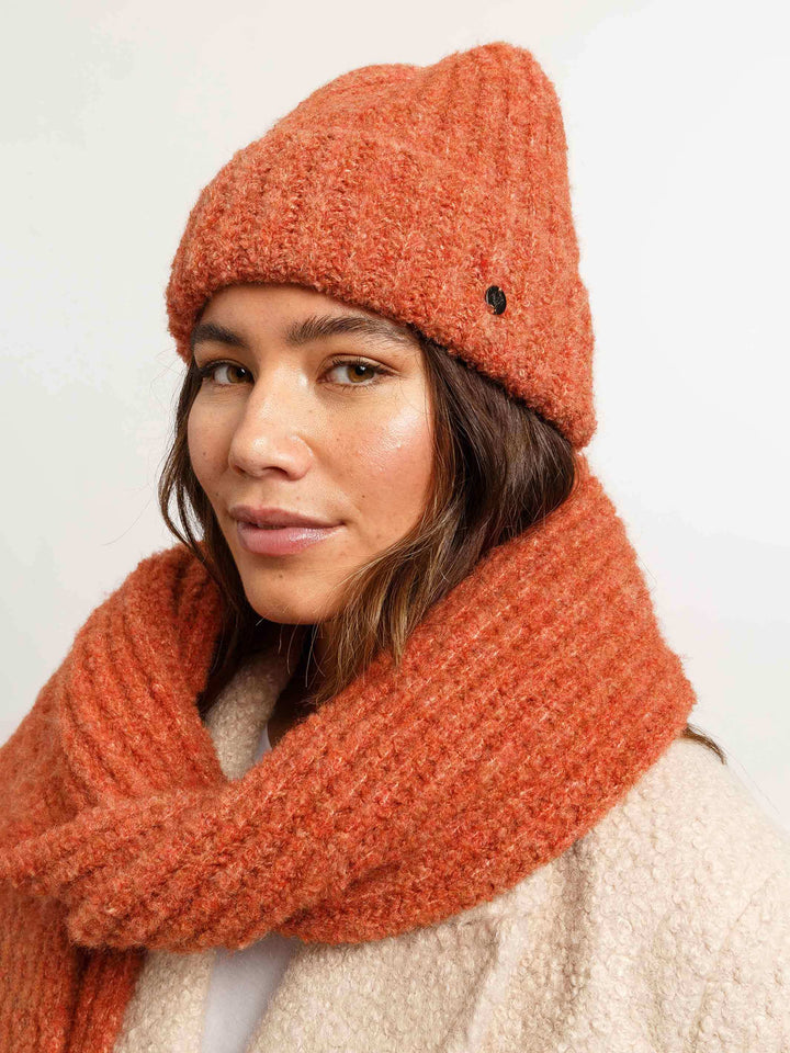 Kuschelige gerippte Strickmütze