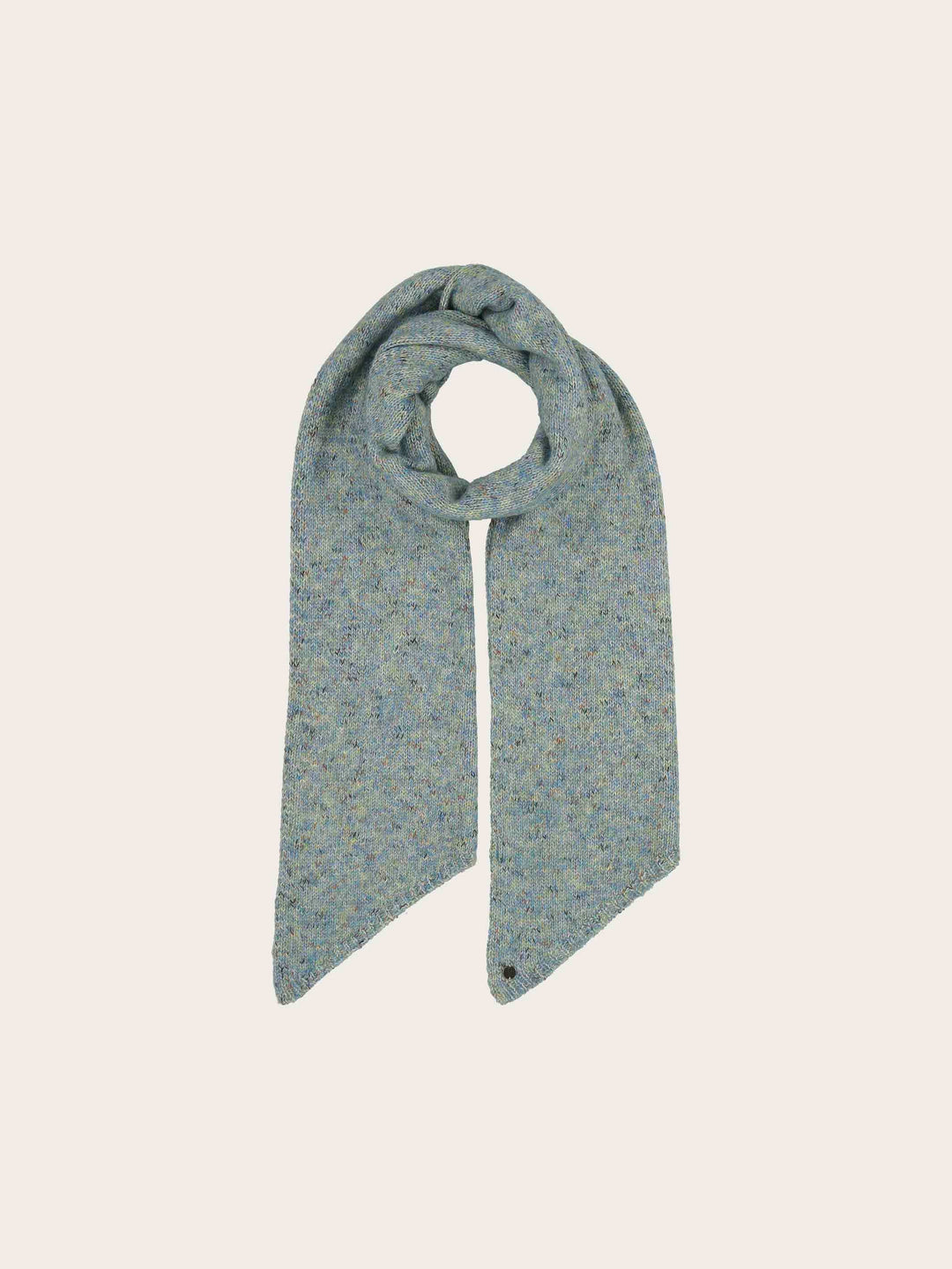 Melierter Strickschal mit Glitzer im Bias Cut