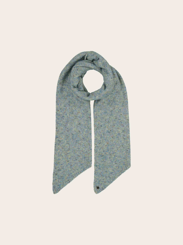 Melierter Strickschal mit Glitzer im Bias Cut