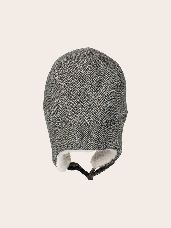 Loevenich Fliegermütze mit Ohrenklappen mit Fischgrät-Design