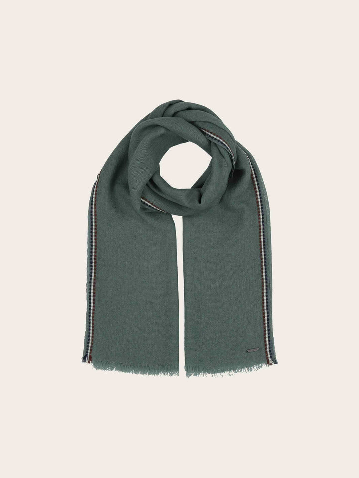 Leichter bugatti Schal mit bugatti-Flag-Rand