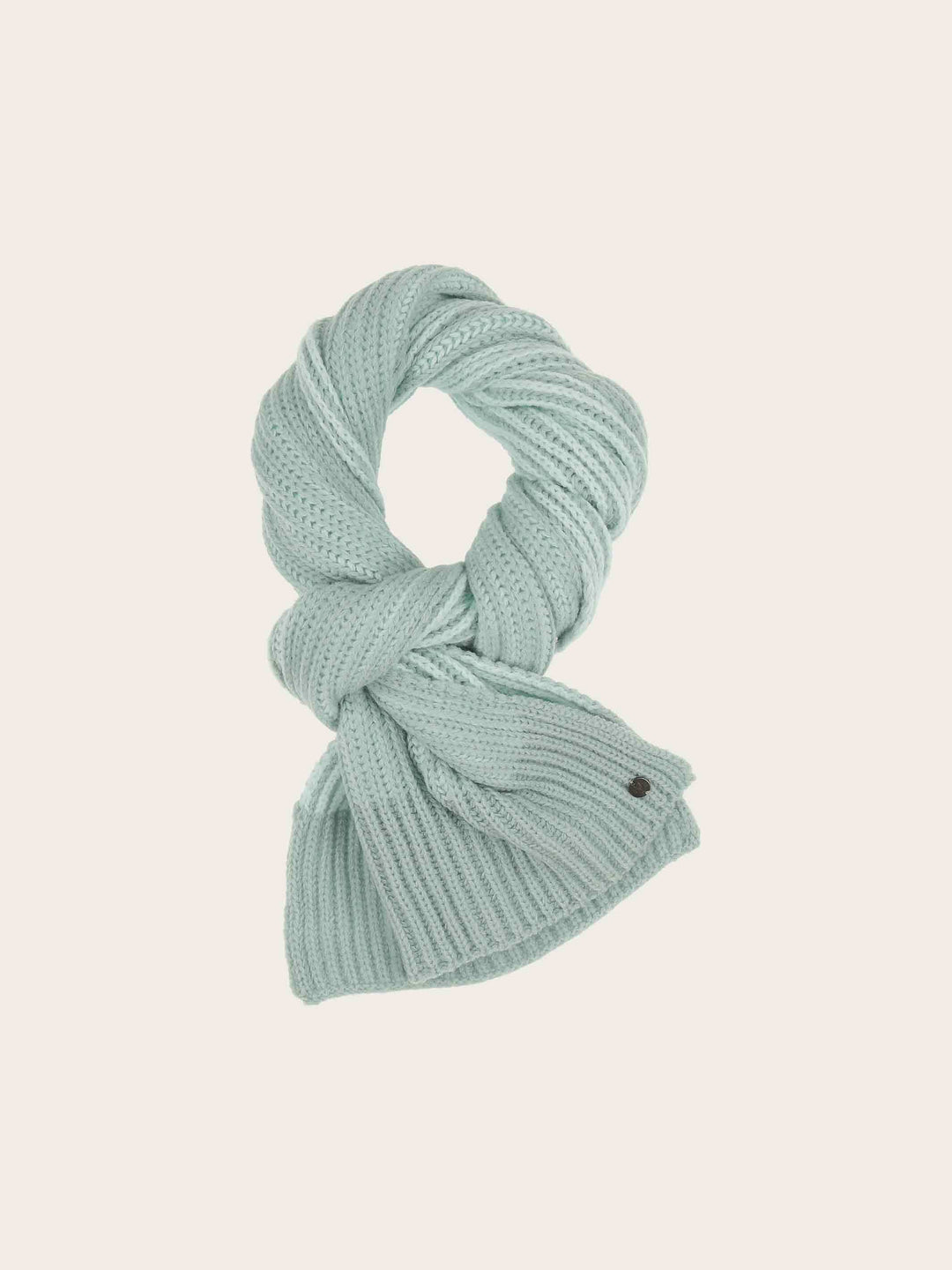 Gerippter Strickschal mit Two-Tone-Effekt in Wollmischung