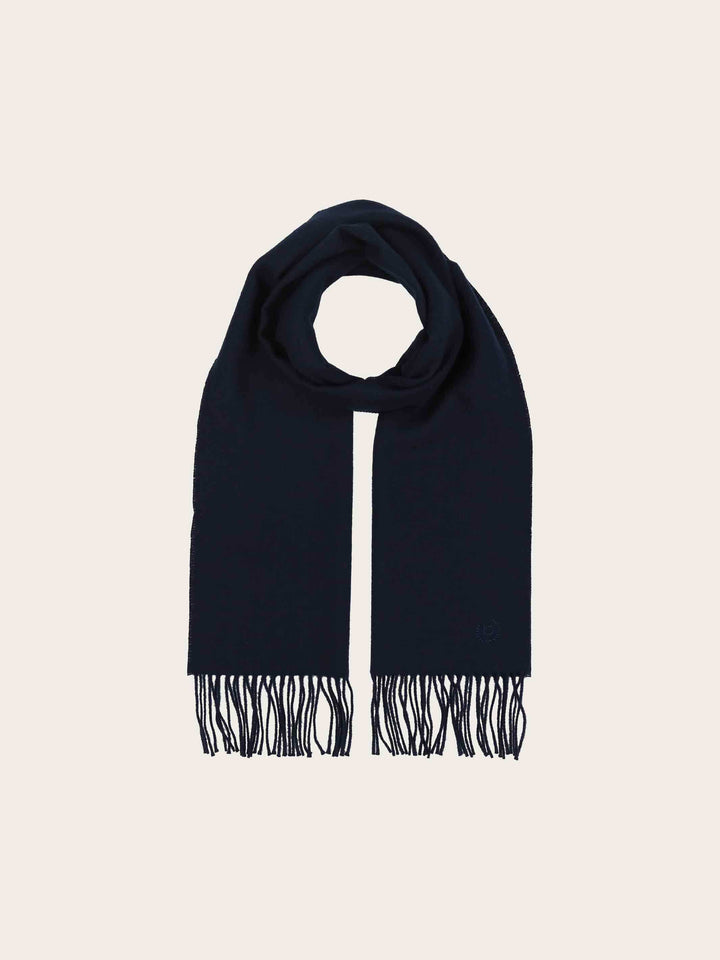 bugatti Geschenkset mit einfarbigem Beanie und Schal aus reiner Wolle