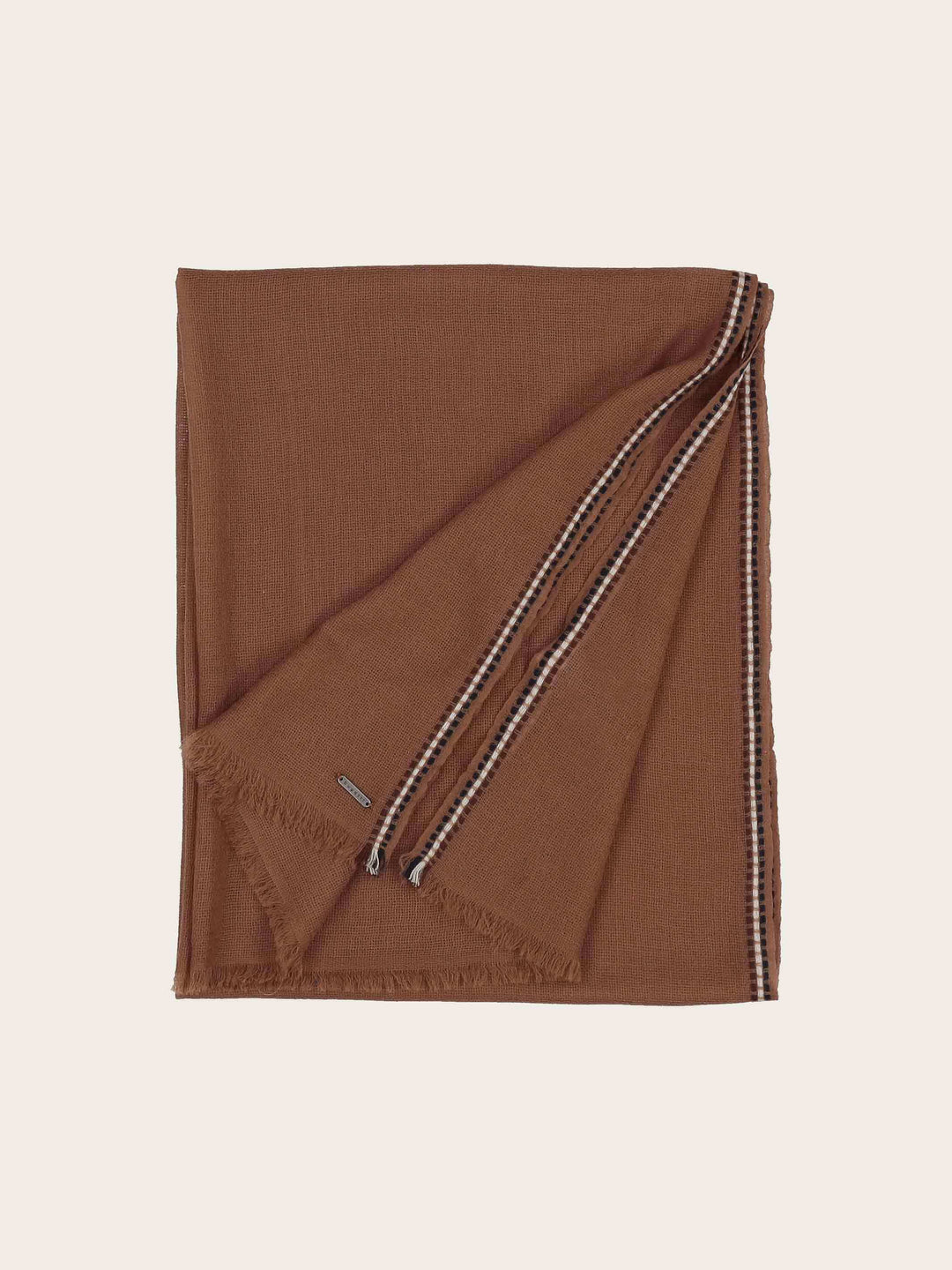 Leichter bugatti Schal mit bugatti-Flag-Rand