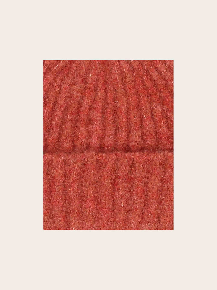 Kuschelige gerippte Strickmütze