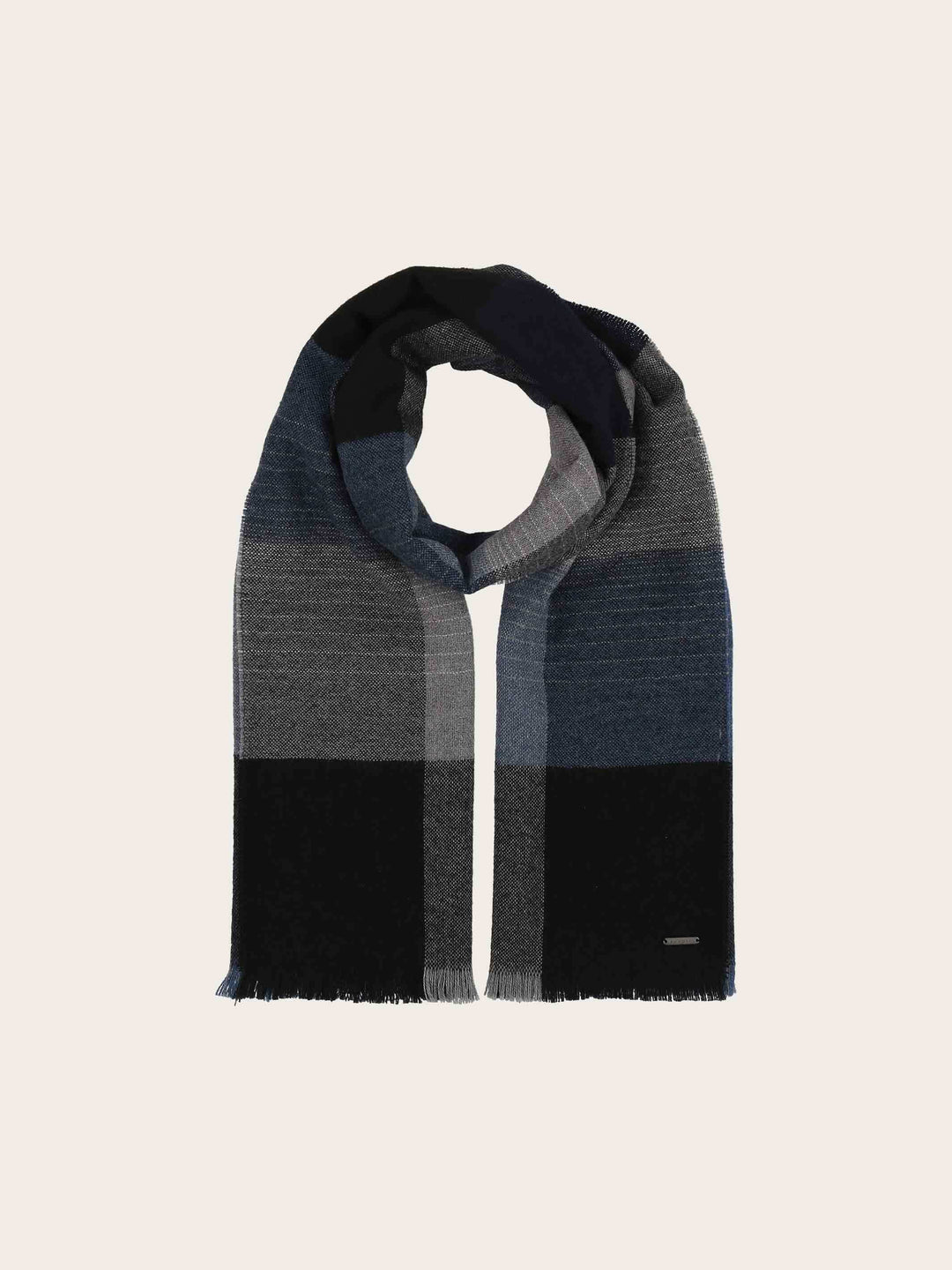 Ton-in-Ton bugatti Schal mit Karomuster