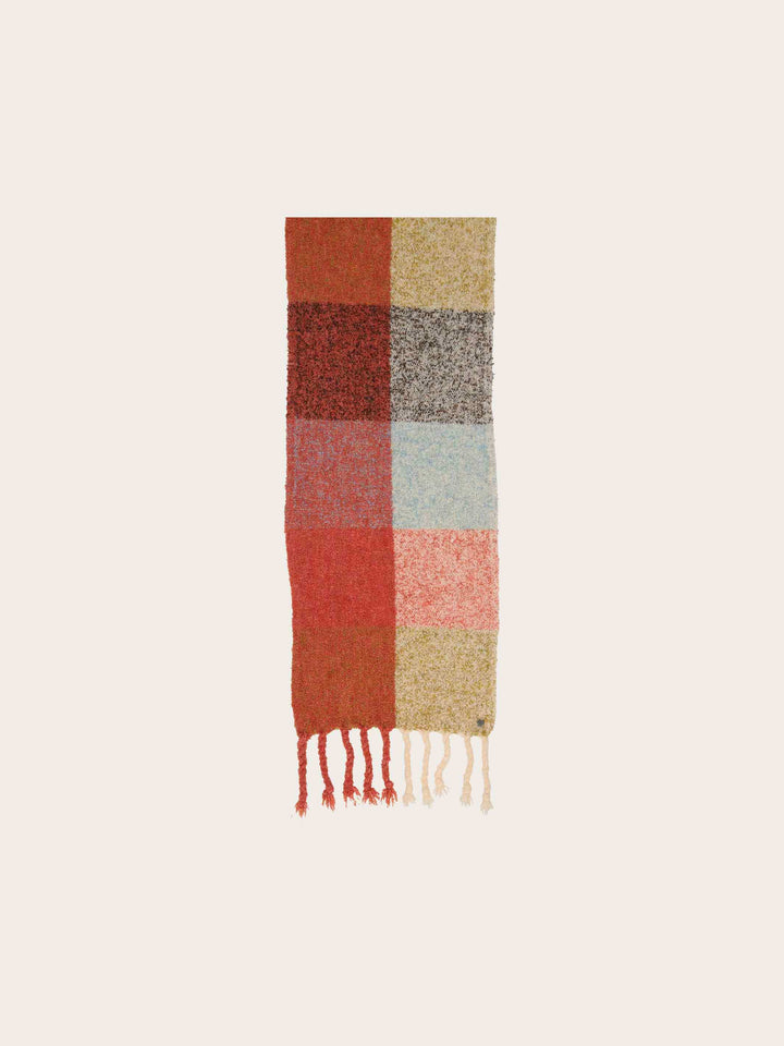 Sustainability Edition - Karierter Schal mit XL-Fransen