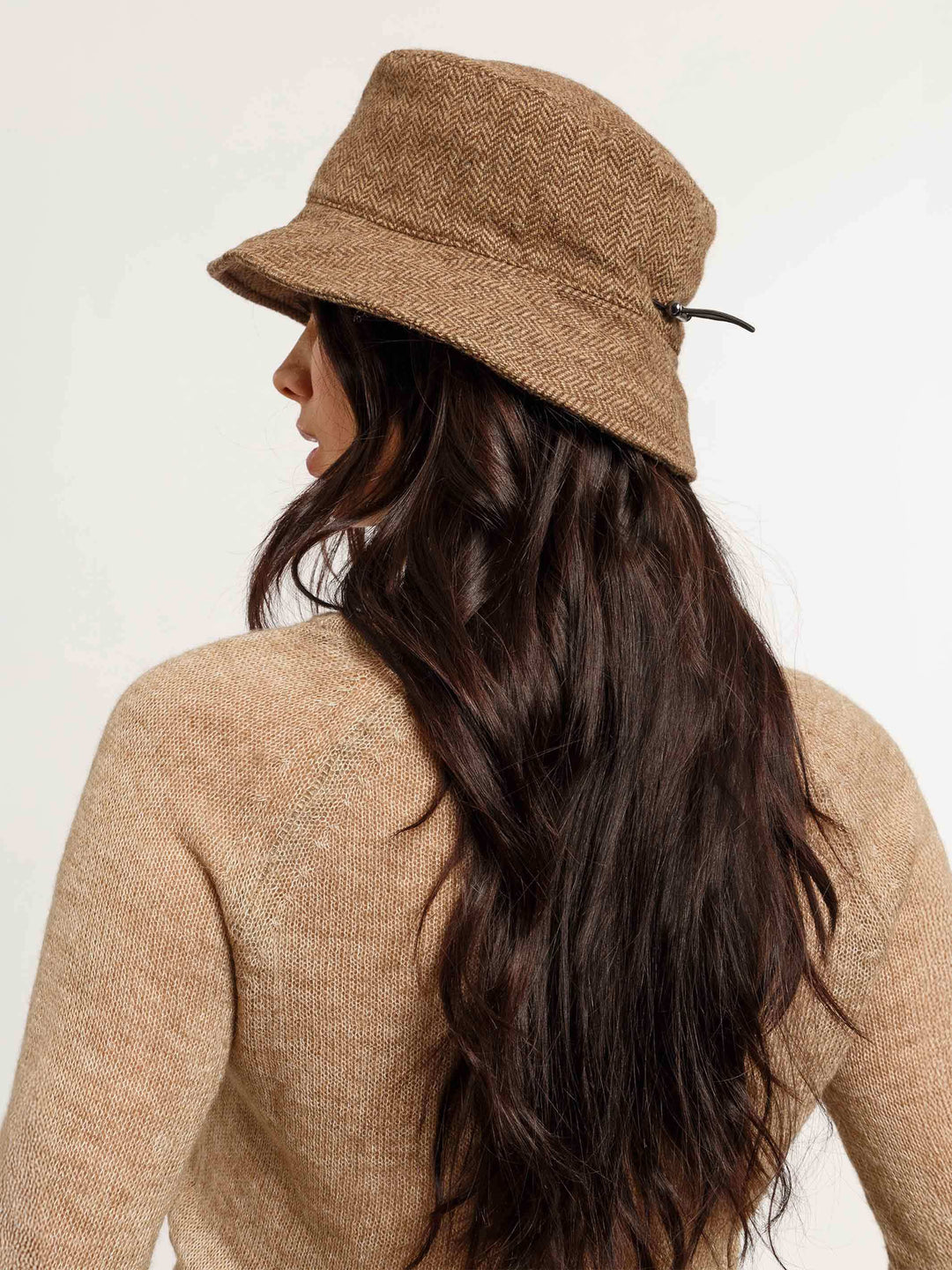 Gefütterter Loevenich Bucket Hat mit Fischgrät-Design