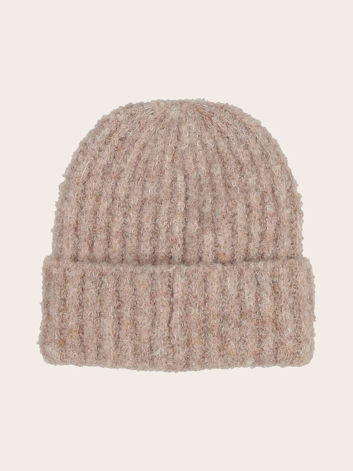 Kuschelige gerippte Strickmütze