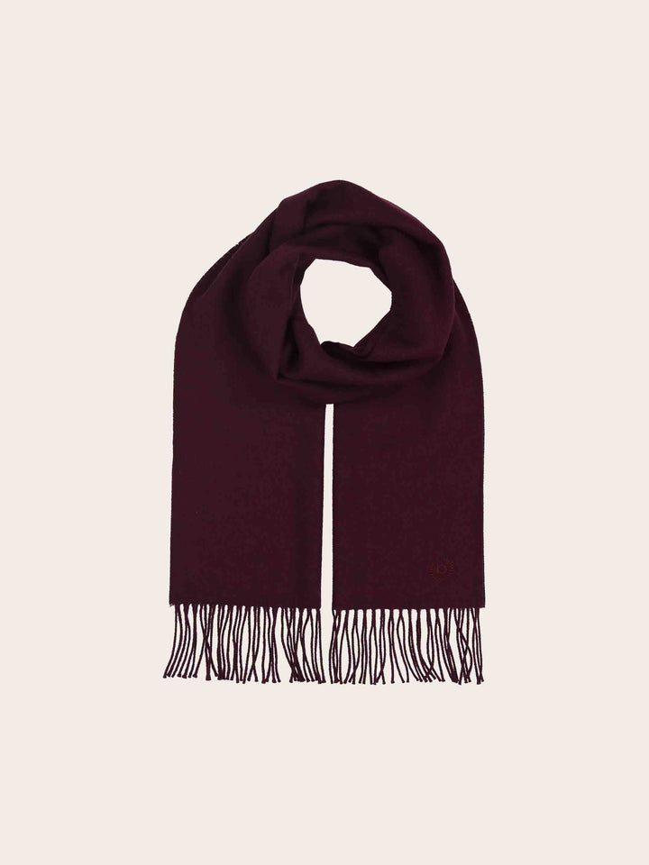 bugatti Geschenkset mit einfarbigem Beanie und Schal aus reiner Wolle