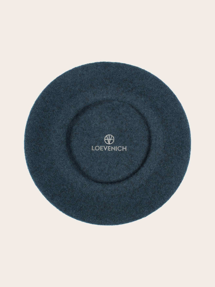 Klassische Loevenich Baskenmütze aus reiner Wolle