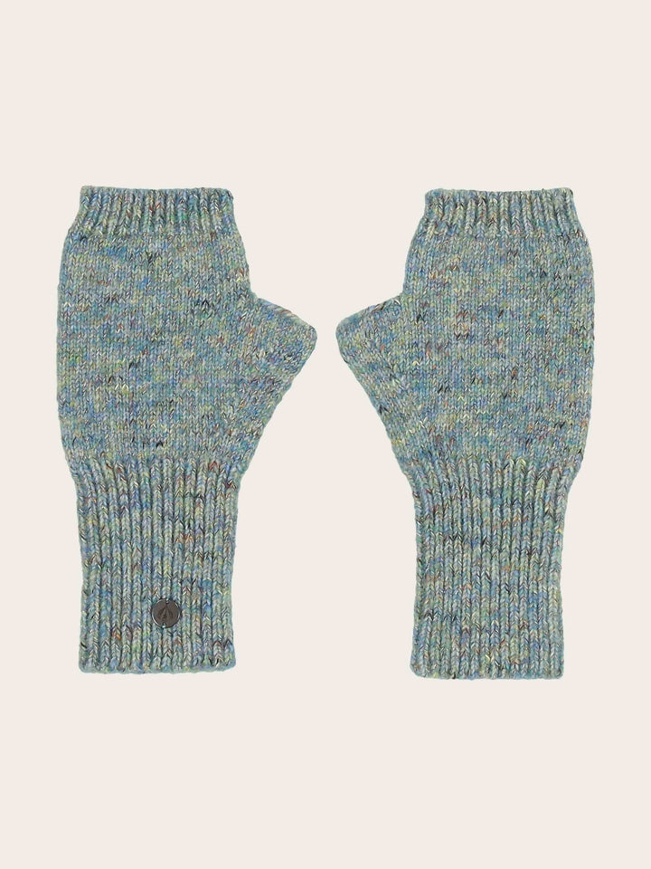 Gestrickte Stulpen mit Glitzer-Effekt