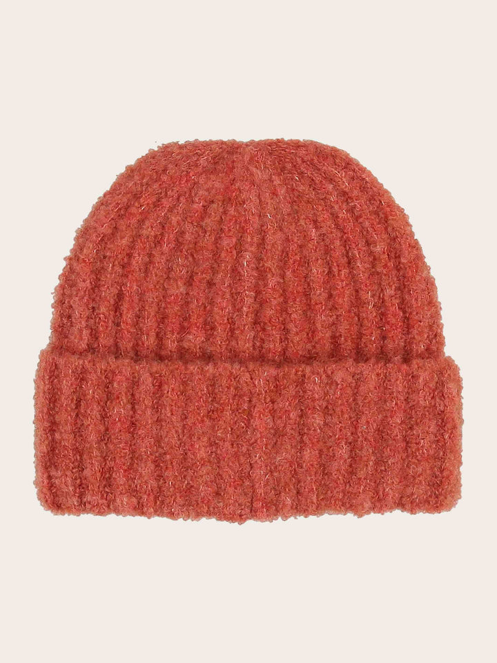 Kuschelige gerippte Strickmütze