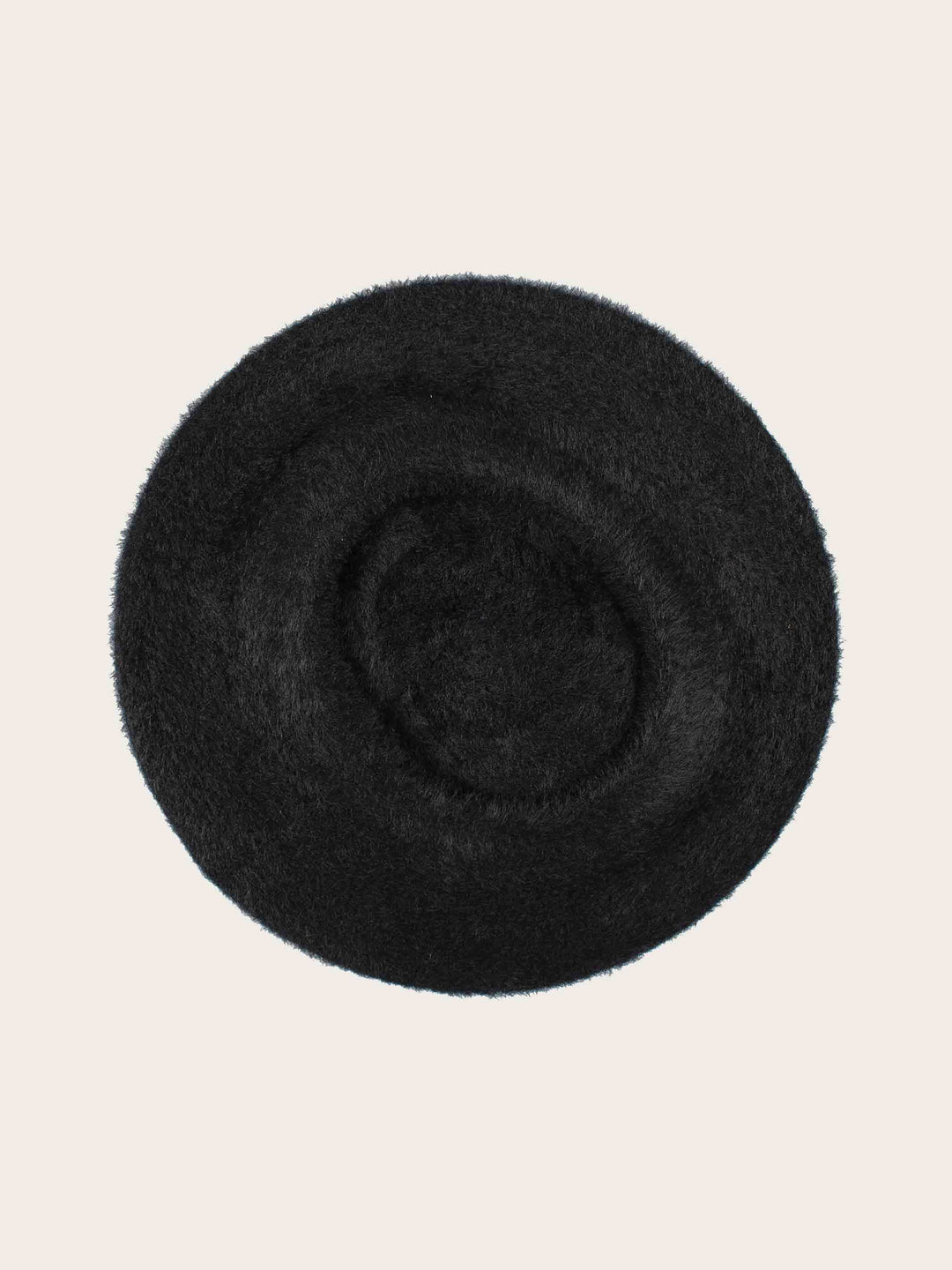 Kuscheliges Cashmink-Béret mit farblich abgesetzter Spitze