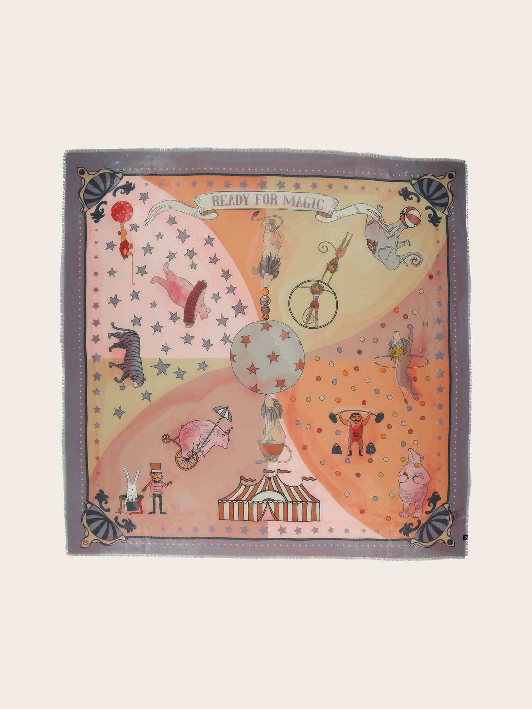 Sustainability Edition - Tuch mit Zirkus-Print
