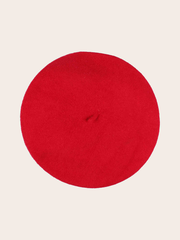 Klassische Loevenich Baskenmütze aus reiner Wolle