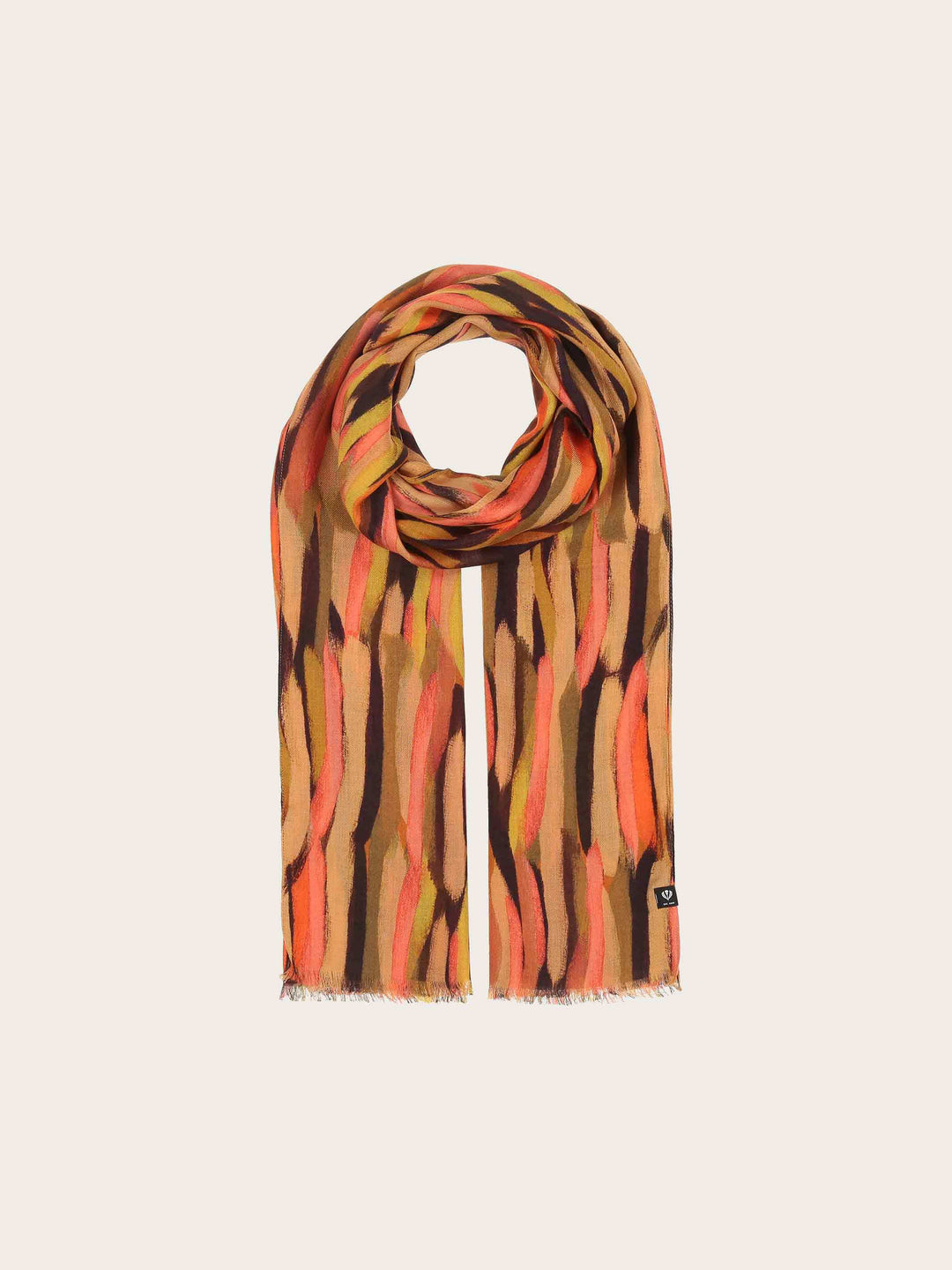 Sustainability Edition - Schal mit Streifen-Print aus Viskose