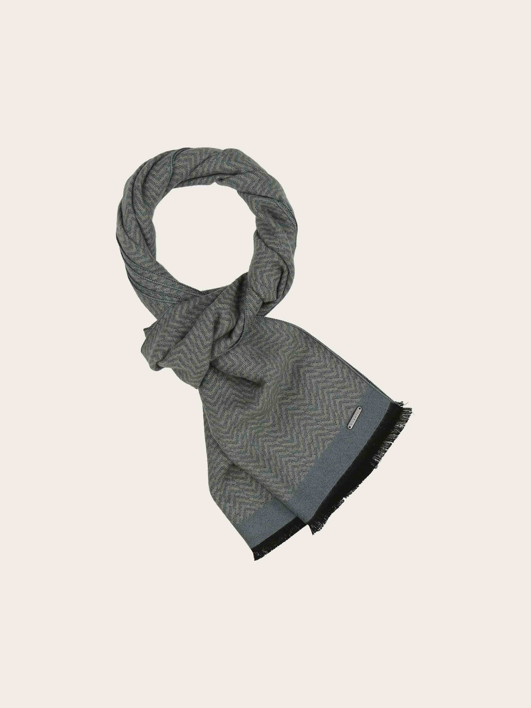 bugatti Schal mit geometrischem Design und farblich abgesetzem Rand