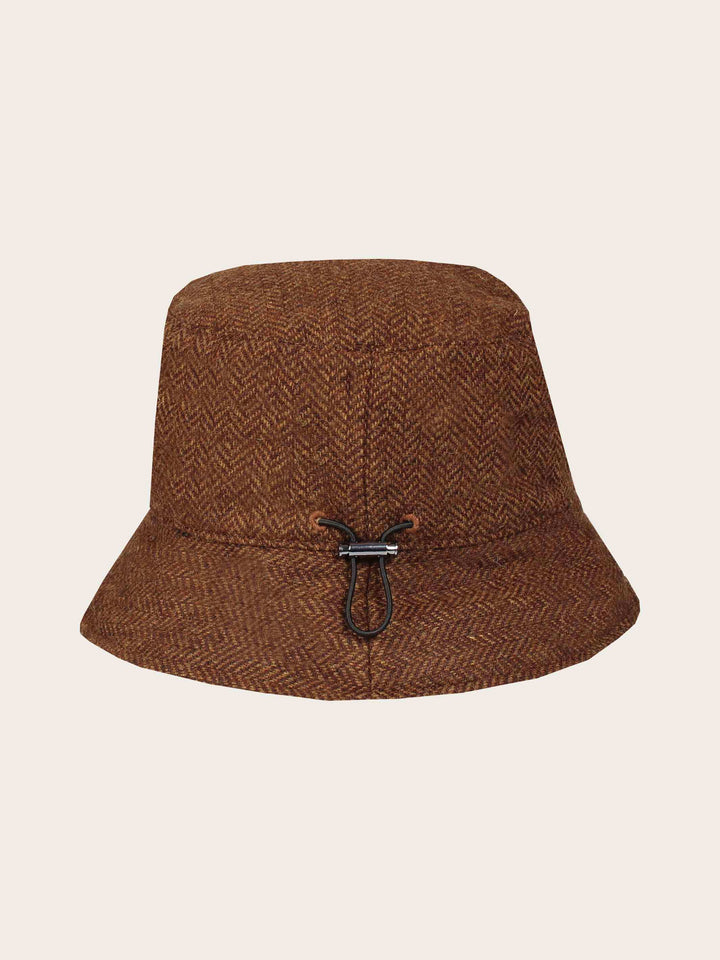 Gefütterter Loevenich Bucket Hat mit Fischgrät-Design
