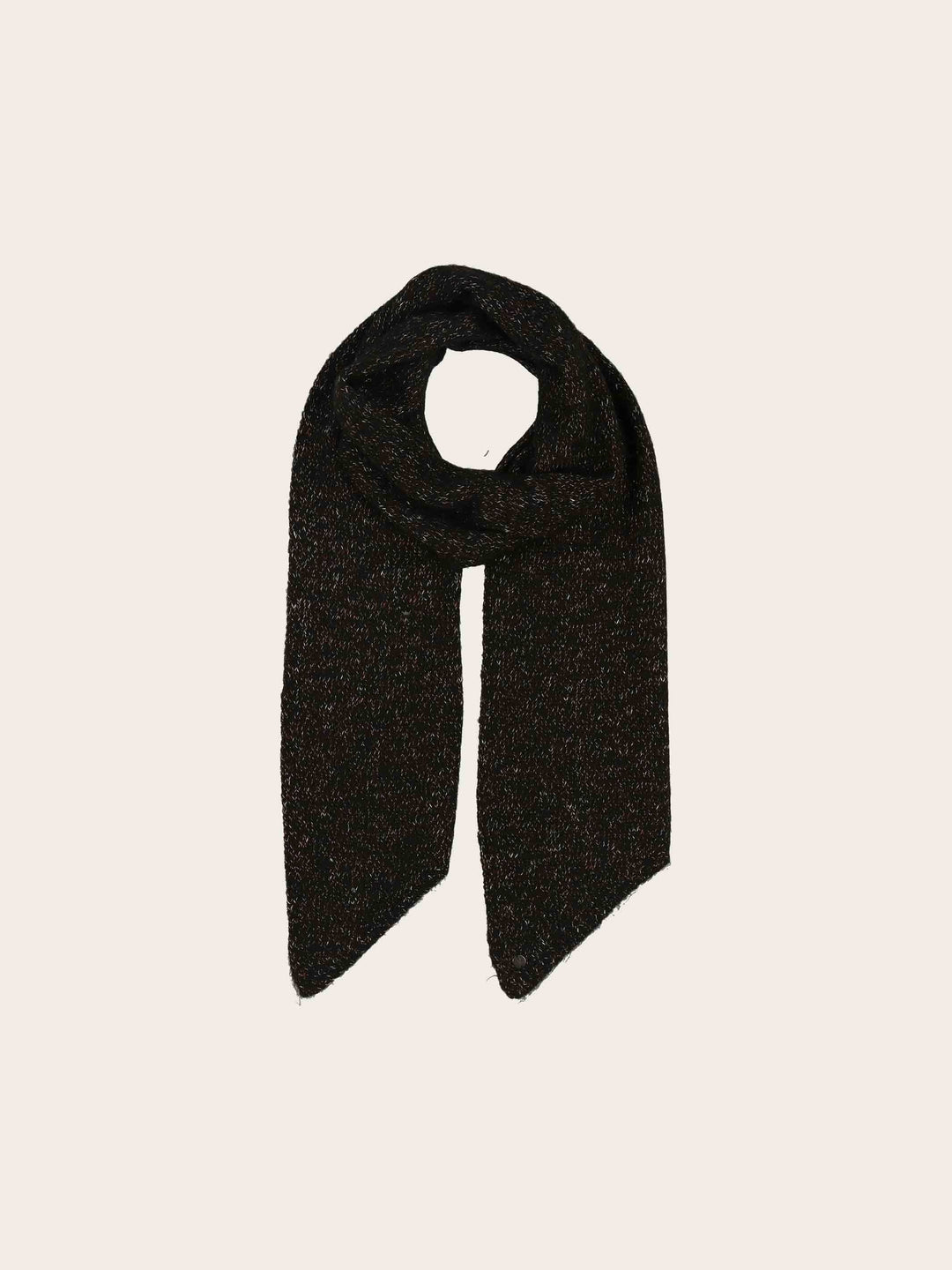 Melierter Strickschal mit Glitzer im Bias Cut